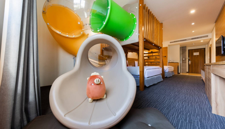 Family Slide Quad Room